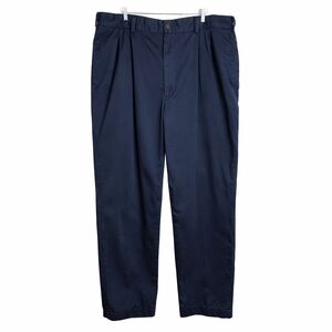 Bills Khakis M2P Classic Fit Pants 42x31 Navy Blue 100% Cotton Made in USA Pleat